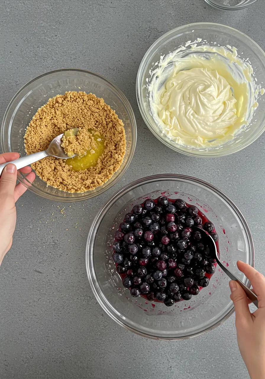 Blueberry Crumble Cheesecake top 2