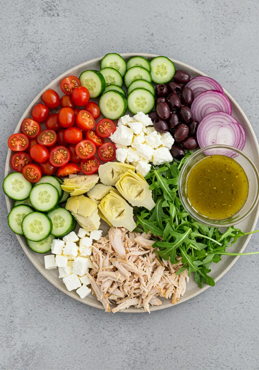 Mediterranean Chicken Pasta Salad 2