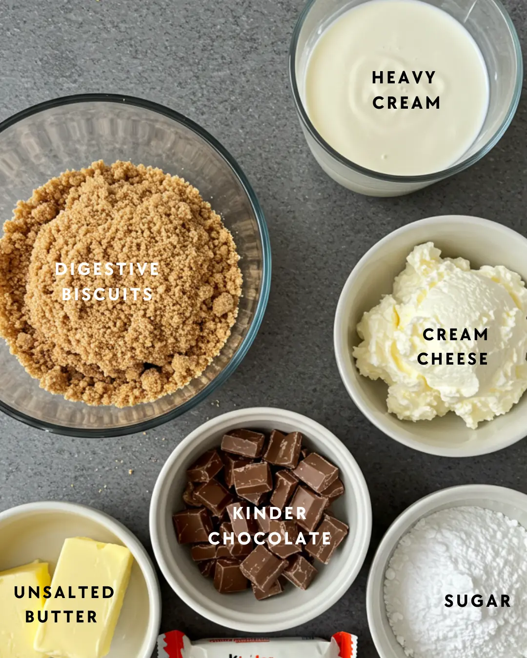 No-Bake Kinder Cheesecake Bars