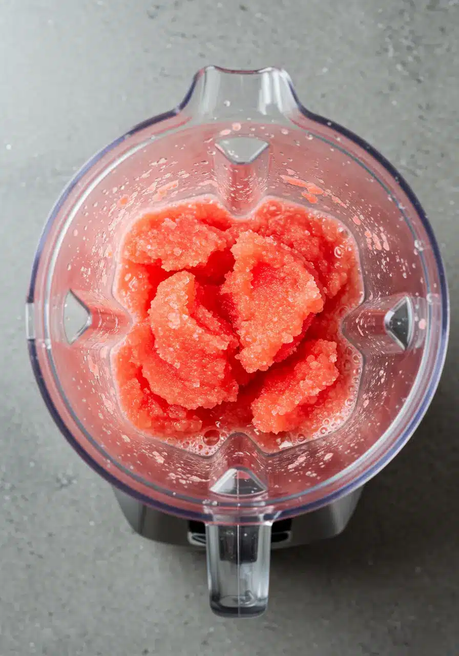 Watermelon Slushie in blender 1