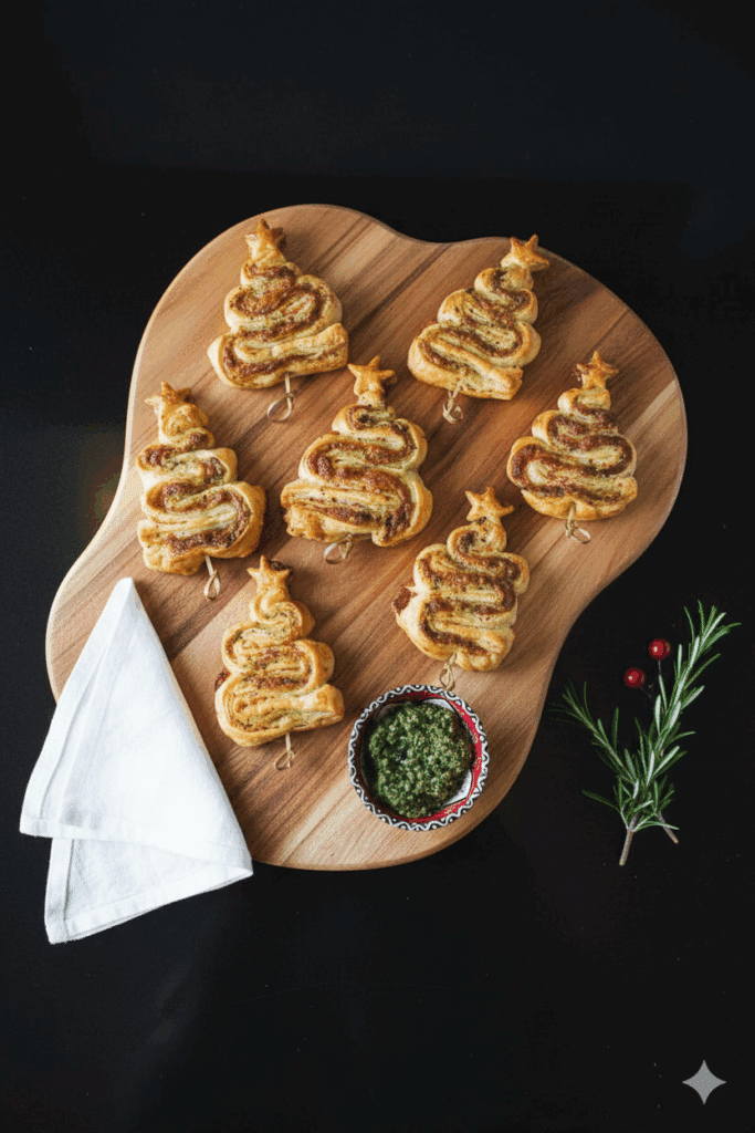 Pesto Puff Pastry Christmas Trees 4 Generated Image October 09 2025 12 47PM
