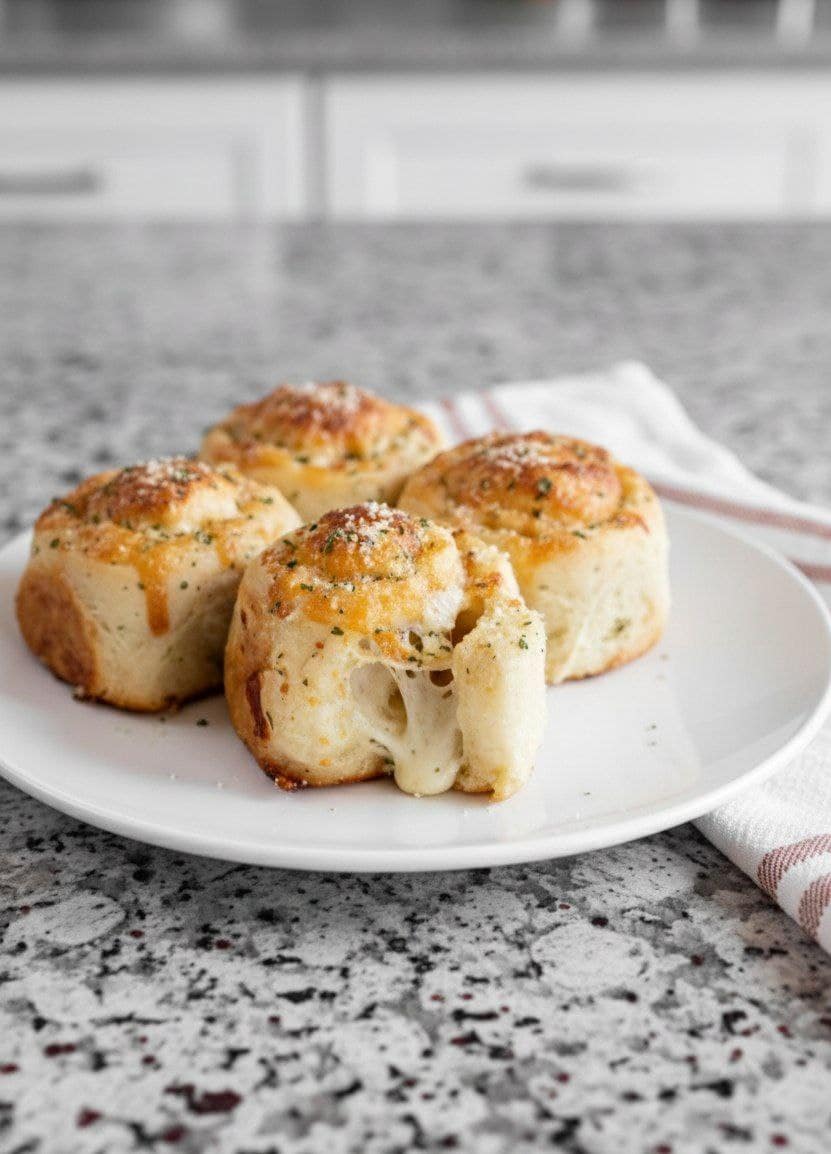 Irresistibly Soft Cheesy Garlic Rolls (The Perfect Savory Side Dish!)