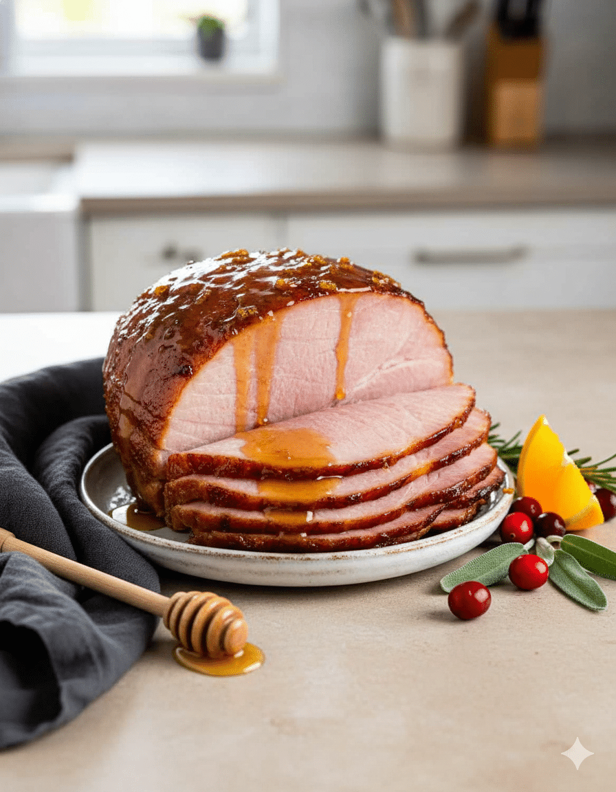 Orange Honey Glazed Ham – A Simple, Sweet, and Savory Holiday Showstopper