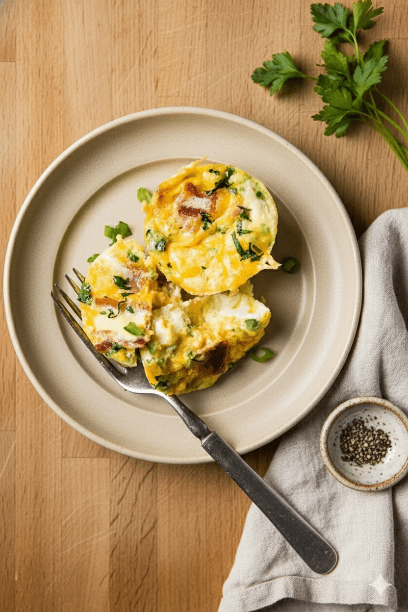 Cheesy Bacon &amp; Jalapeño Breakfast Egg Muffins (Low-Carb Meal Prep)